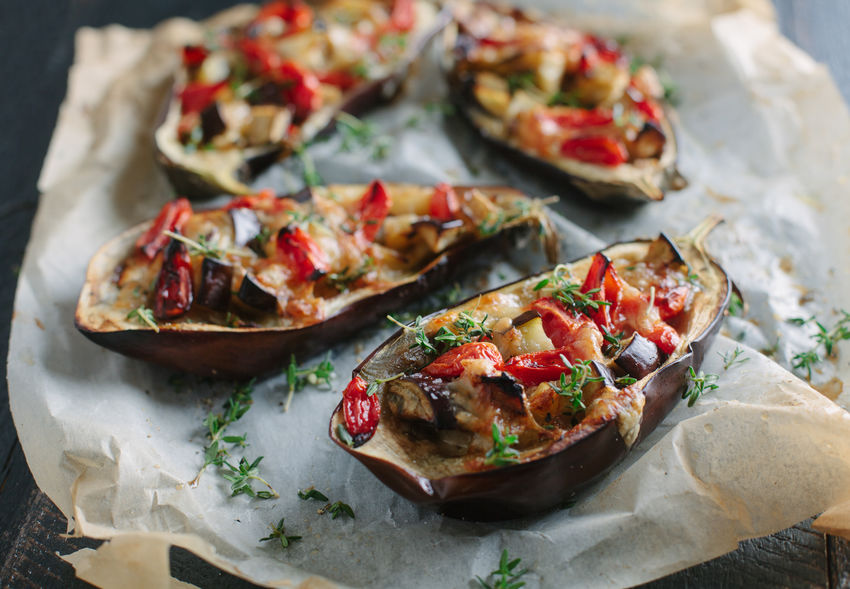 Aubergines farcies au fromage et chorizo Palacios